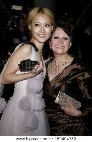 Adriana Barraza and Rinko Kikuchi at the Paramount Pictures' 2007 Golden Globe Award After-Party held at the Beverly Hilton Hotel in Beverly Hills, USA on January 15, 2007.