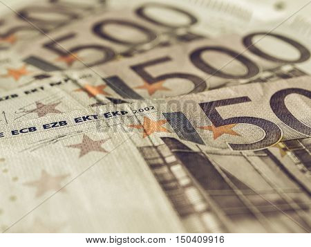 Vintage Euro Note