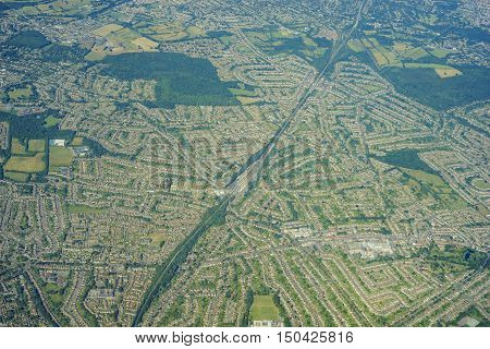Aerial View Of United Kingdom