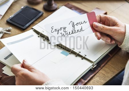 Enjoy Life Daily Planner Concept