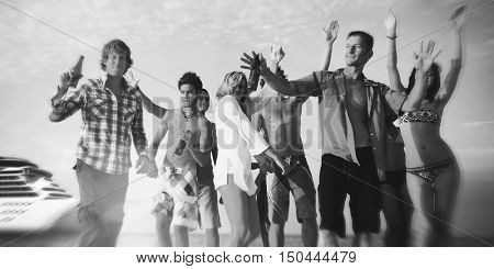 Party Celebration Friendship Beach Festival Concept