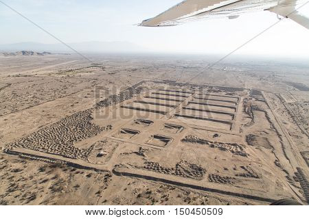 World famous Nazca lines from the Nazca overflight