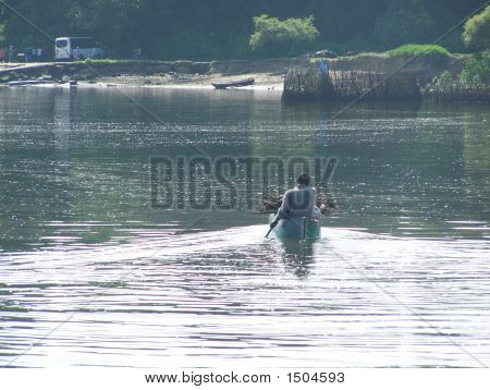 Portando a casa la legna da ardere