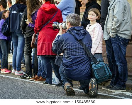 Editorial, 02Nd October 2016: Barr, France: Carnival And Parade Throught The Streets. Fancy-dress Ha