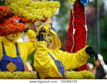 Editorial, 02Nd October 2016: Barr, France: Carnival And Parade Throught The Streets. Fancy-dress Ha