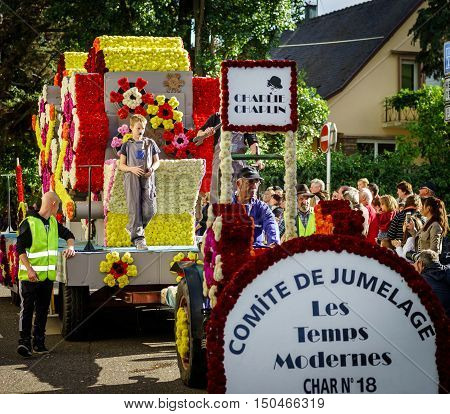 Editorial, 02Nd October 2016: Barr, France: Carnival And Parade Throught The Streets. Fancy-dress Ha