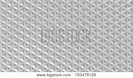 3D vector polygonal geometric triangular shape pattern background in white color