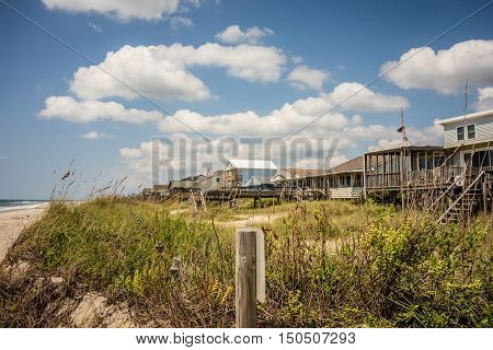 scenic views at oak island beach north carolina