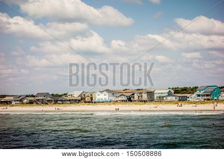 Scenic Views At Oak Island Beach North Carolina