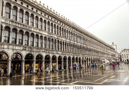 VENICE - 27 JUNE 2014: Basillica, San Marco Squiare on 27 june 2014 in Venice, Italy. Editorial use only.