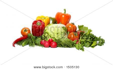 Gustose verdure isolate On White