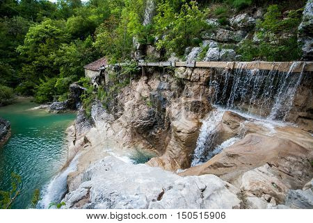Old Water Mill Building On Mirna River, Kotli, Istra, Croatia