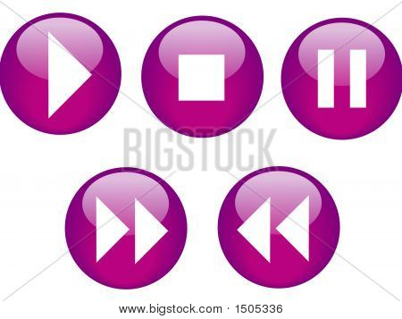 Schaltflächen-CD-Player-lila