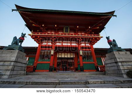 Fushimi Inari Shrine In Kyoto