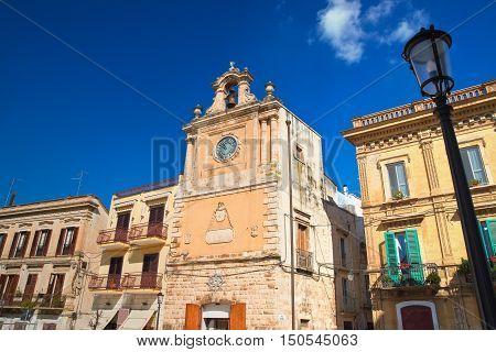 Clocktower. Acquaviva delle fonti. Puglia. Southern Italy.