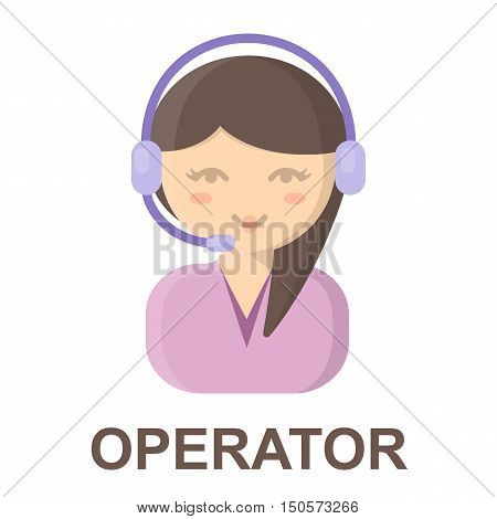 Support cartoon icon. Illustration for web and mobile.