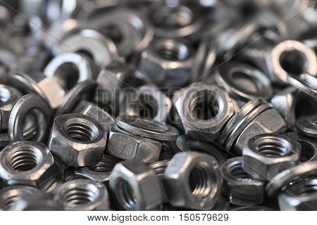hex metal nut photo, metal nuts background