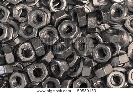hex metal nut photo, metal nuts background