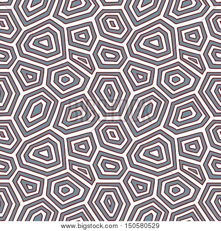 vector seamless pattern with hand drawn doodle turtle shell