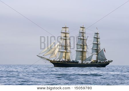 Landschaft mit einem Schiff