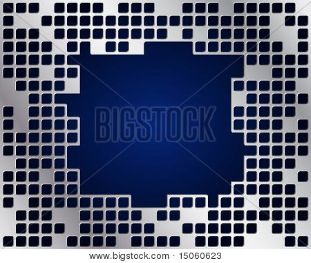 Metal grid vector with big copy space