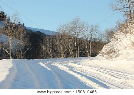 winter, snow, frost, road, landscape, winter road, winter, landscape, road, highway, country road