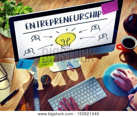 Entrepreneurship Tycoon Small Business Enterprise Concept