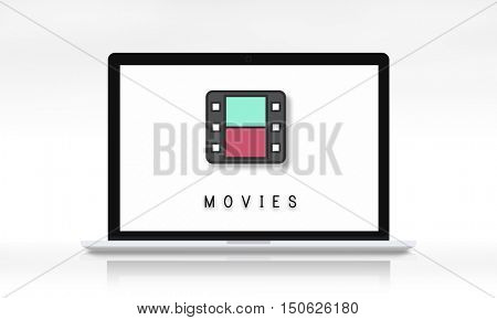 Movie Film Reel Cinema Media Graphic Concept