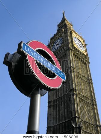 Big Ben og London Underground tegn