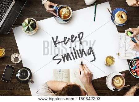 Keep It Simple Smiling Concept
