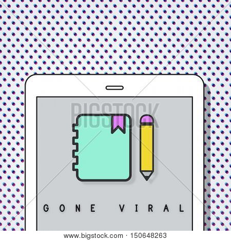 Notebook Pencil Write Communication Graphic Concept