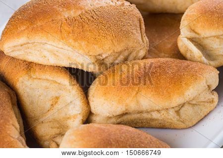 hot pandesal for breakfast, famous bread in the Philippines