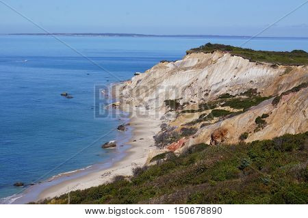 Aquinnah Martha's Vineyard massachusetts cliffs overlooking the ocean