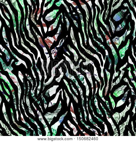 illustration of seamless pattern with leopard skin. Leopard background. Panther seamless pattern. Animal seamless pattern. Fashion textile print. Animal wallpaper.