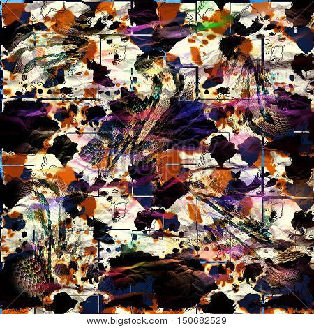illustration of seamless pattern with leopard skin. Leopard background. Panther seamless pattern. Animal seamless pattern. Fashion textile print. Animal wallpaper.