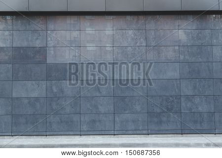Metal wall tiles wall detail facade modern constrution
