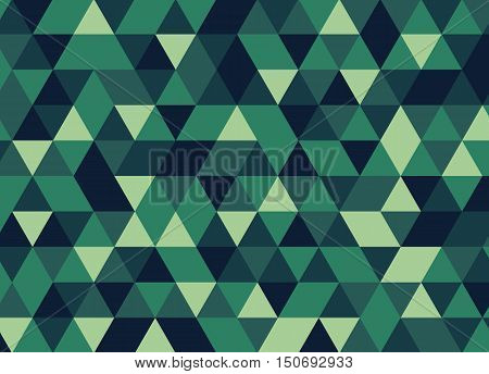 Colorful Geometric Triangle Pattern. Abstract Vector Background.