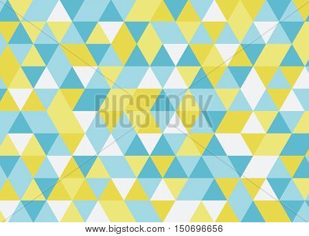 Colorful Geometric Triangle Pattern. Abstract Vector Background.