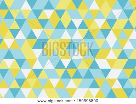 Colorful Geometric Triangle Pattern. Abstract Vector Background.