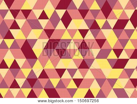 Colorful Geometric Triangle Pattern. Abstract Vector Background.