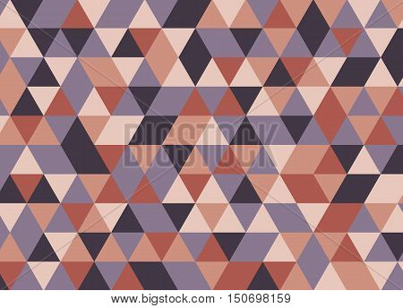 Colorful Geometric Triangle Pattern. Abstract Vector Background.