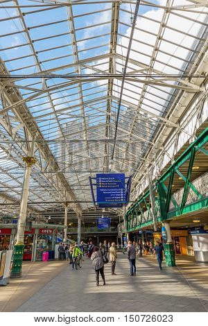 Inside The Waverly Station In Edinburgh, Scotland