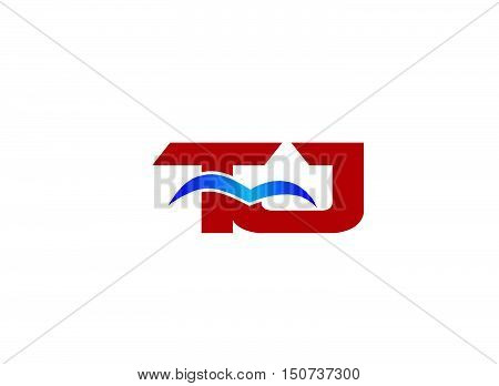 Letter TJ Logo design vector template abstract