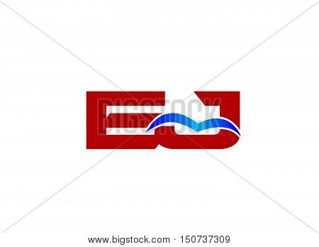 Letter EJ Logo design vector template abstract