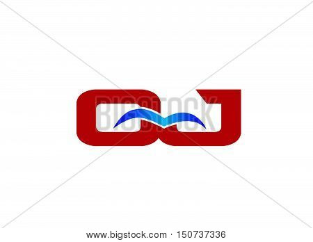 Letter QJ Logo design vector template abstract
