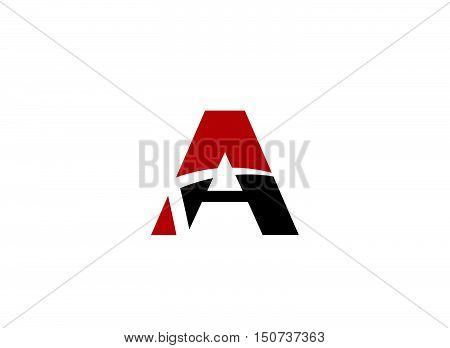 Logo A Letter company vector design template
