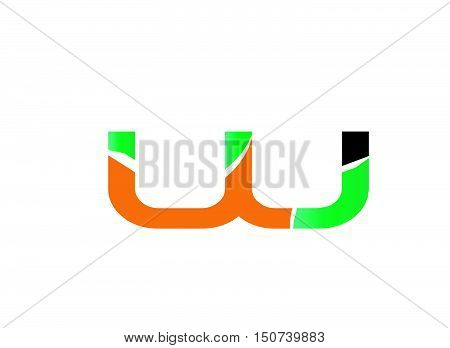 Letter W logo icon design template elements
.Number logo icon design template elements