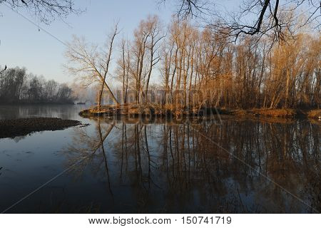 landscape, nature, reflections, river, trees, mirror, flora, species, fall seasons