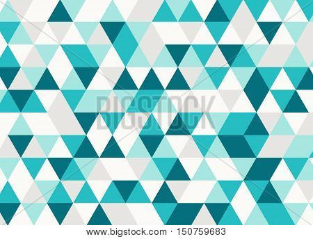 Colorful Geometric Triangle Pattern. Abstract Vector Background.