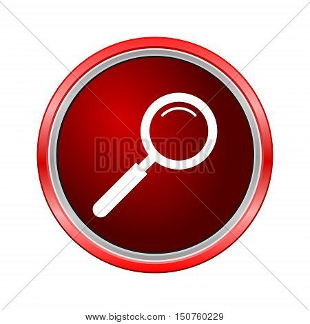 Search Icon (Lupa), Internet button on white background